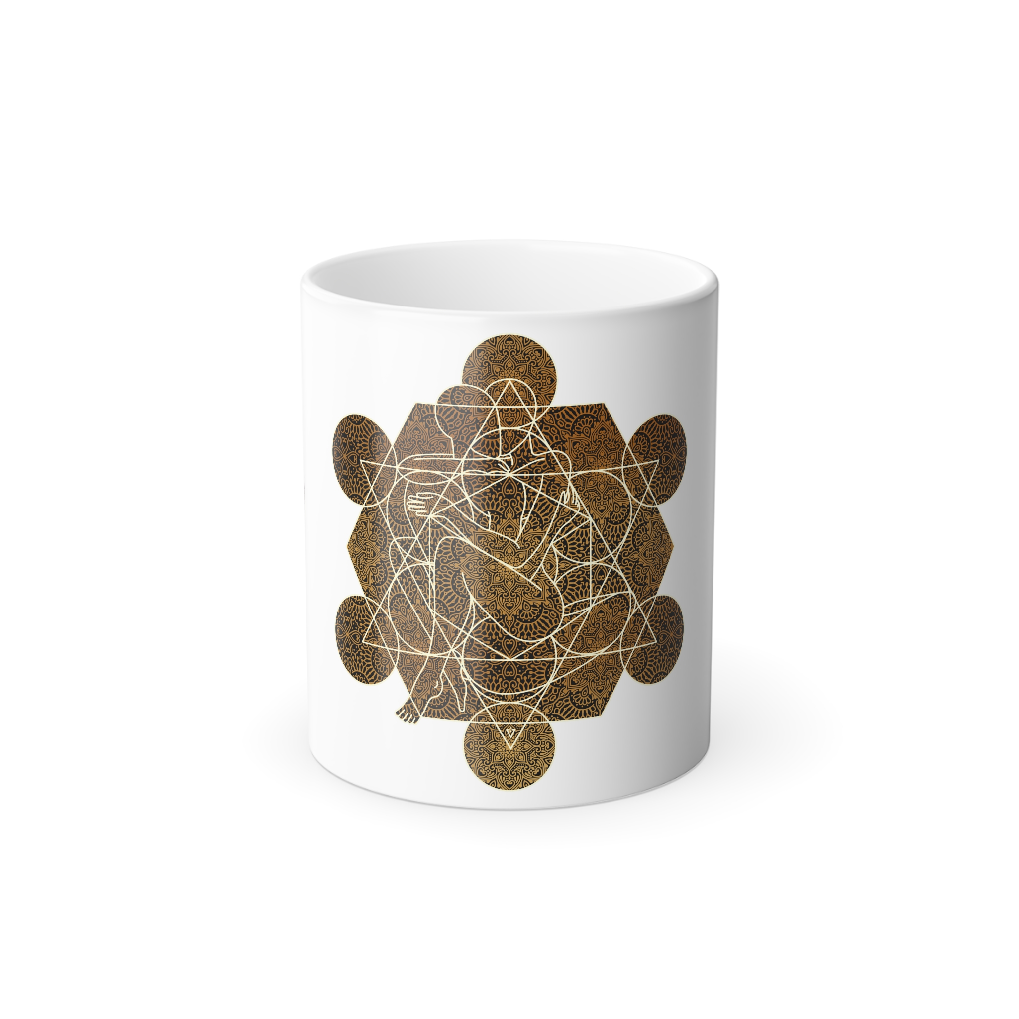 Metatron's Love - Mug - Mystical Mandala Design, 11oz Inspirational Gift